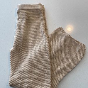 High waisted knit pants